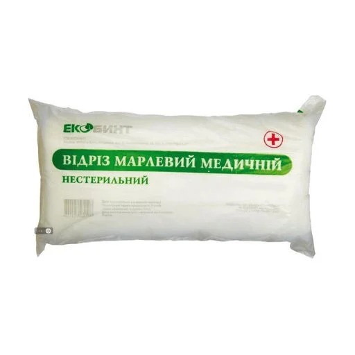 Відріз марлевий медичний нестерильний 10 m (м) x 90 cm (см) ,тип марлі 17 TM Eкобинт